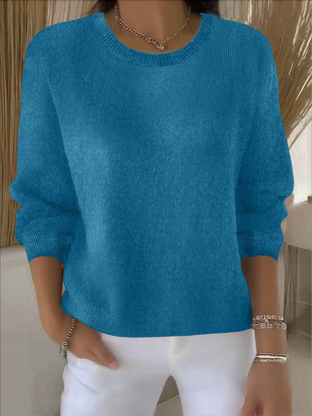 Women's Dressy Soft Knit Pullover for Everyday Wear