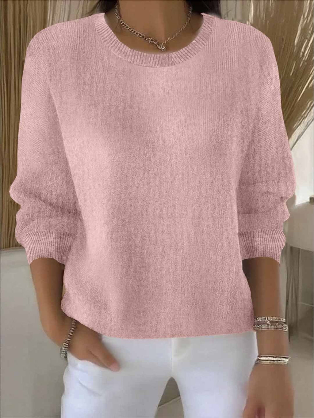 Women's Dressy Soft Knit Pullover for Everyday Wear