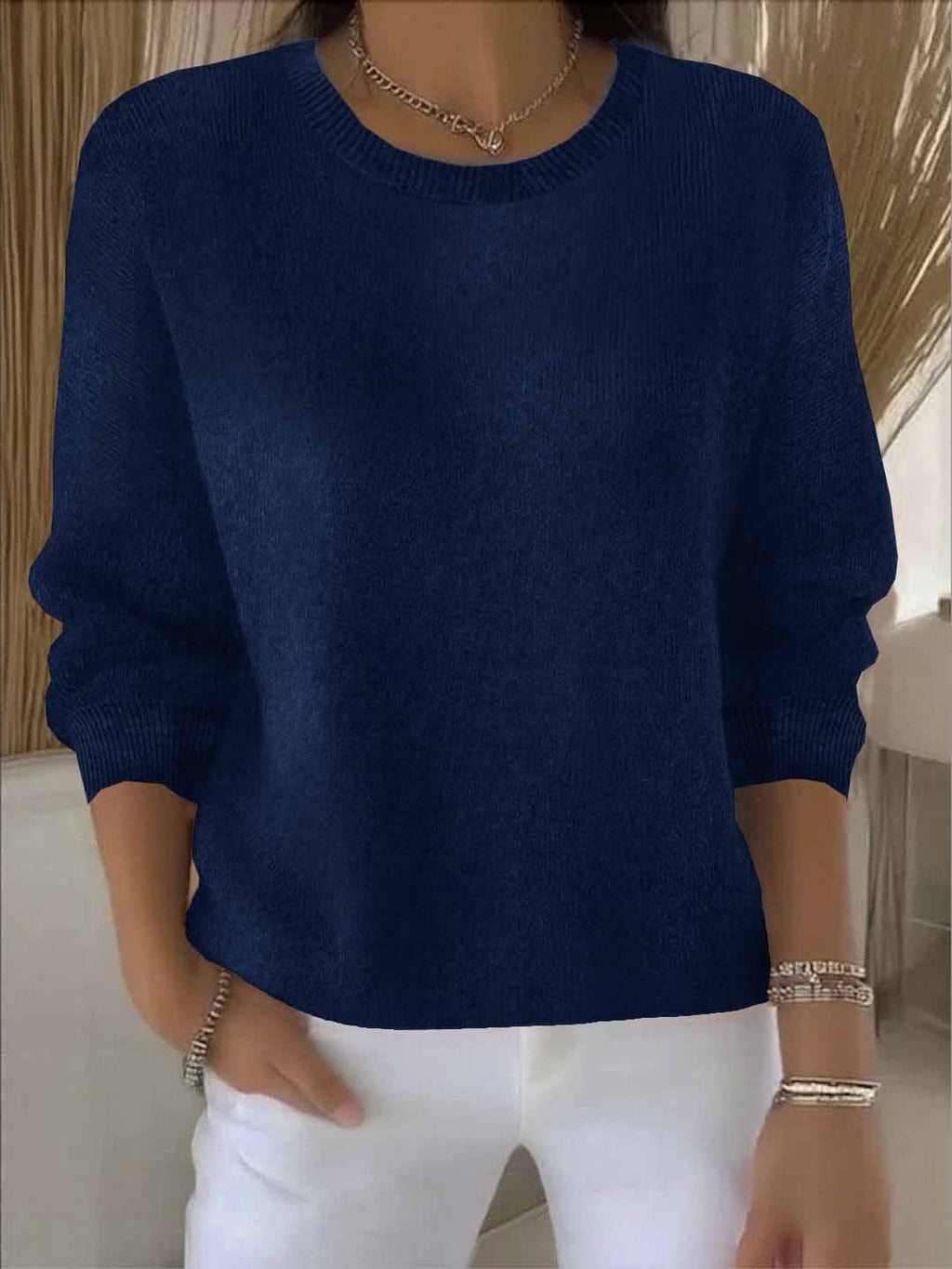 Women's Dressy Soft Knit Pullover for Everyday Wear
