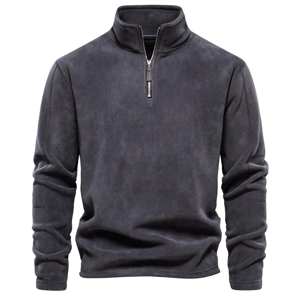 Men's Warm Casual Fleece Quarter Zip Pullover