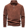 Men's Warm Casual Fleece Quarter Zip Pullover