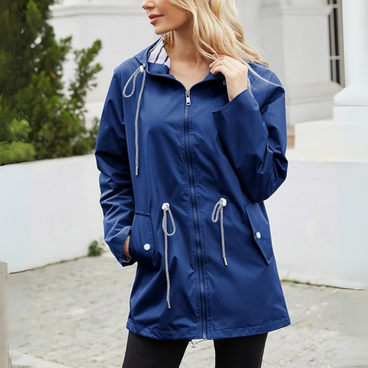 Women's Zip-Front Hooded Straight Cut Parka