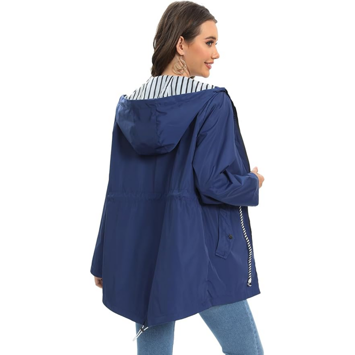 Women's Zip-Front Hooded Straight Cut Parka