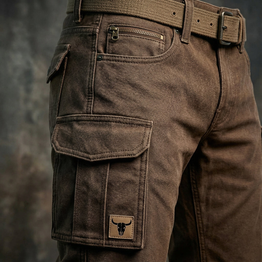 Men's Tapered Slim Cut Utility Cargo Pants