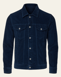 Men's Corduroy Trucker Coat with Button Front