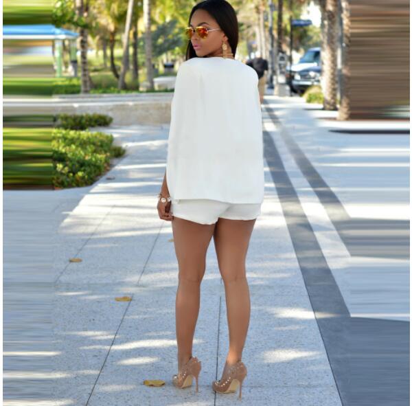 Women's Cape Style Open Front Statement Blazer