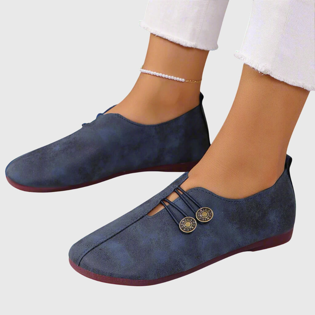 Women's Easy Rounded Toe Orthopedic Ballet Slippers Flats