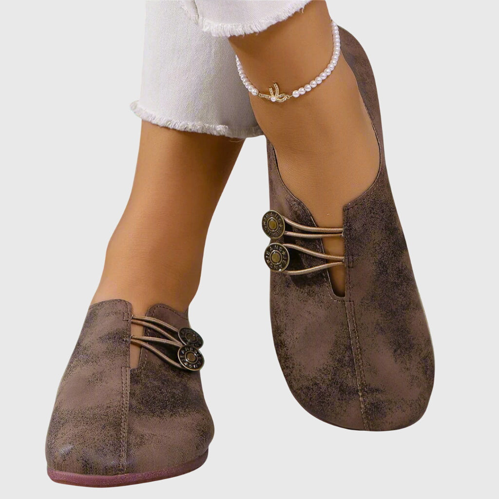 Women's Easy Rounded Toe Orthopedic Ballet Slippers Flats