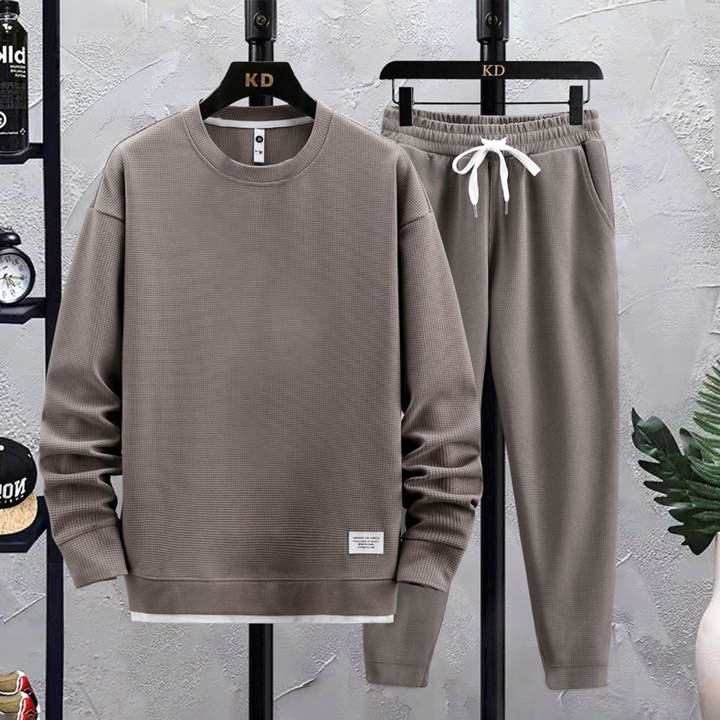 Men's Everyday Crew Neck Sweatshirt Jogger Set