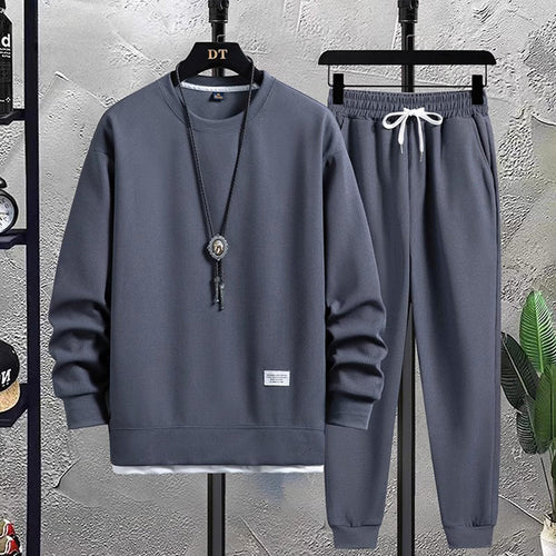 Men's Everyday Crew Neck Sweatshirt Jogger Set