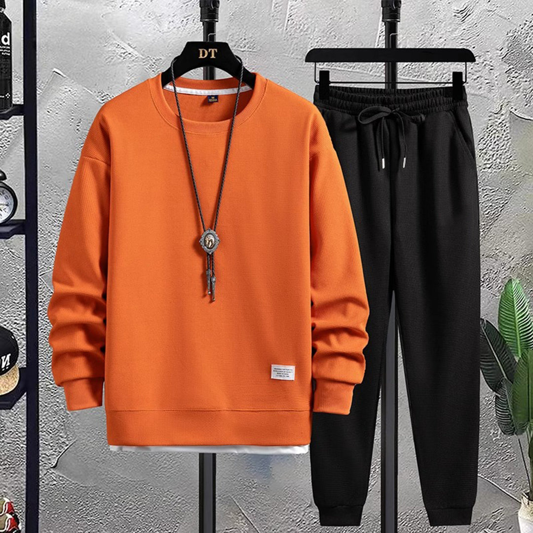 Men's Everyday Crew Neck Sweatshirt Jogger Set