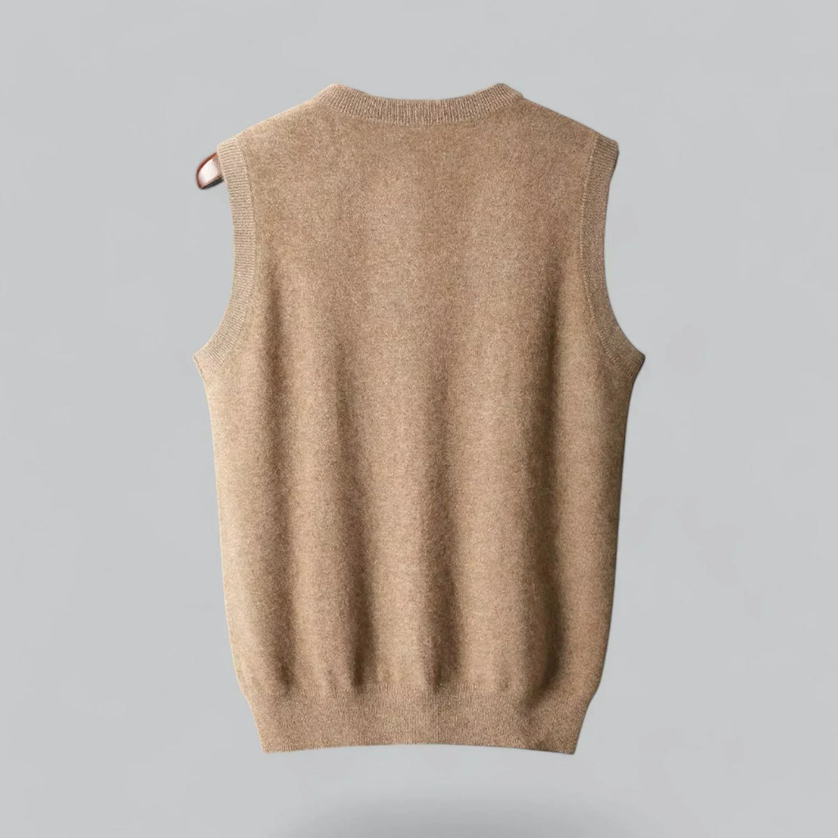 Men's Classic V-Neck Soft Wool Sleeveless Sweater Vest