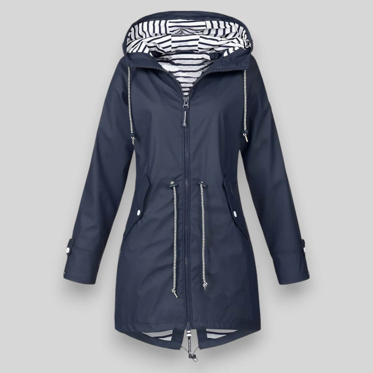 Women's Zip-Front Hooded Straight Cut Parka