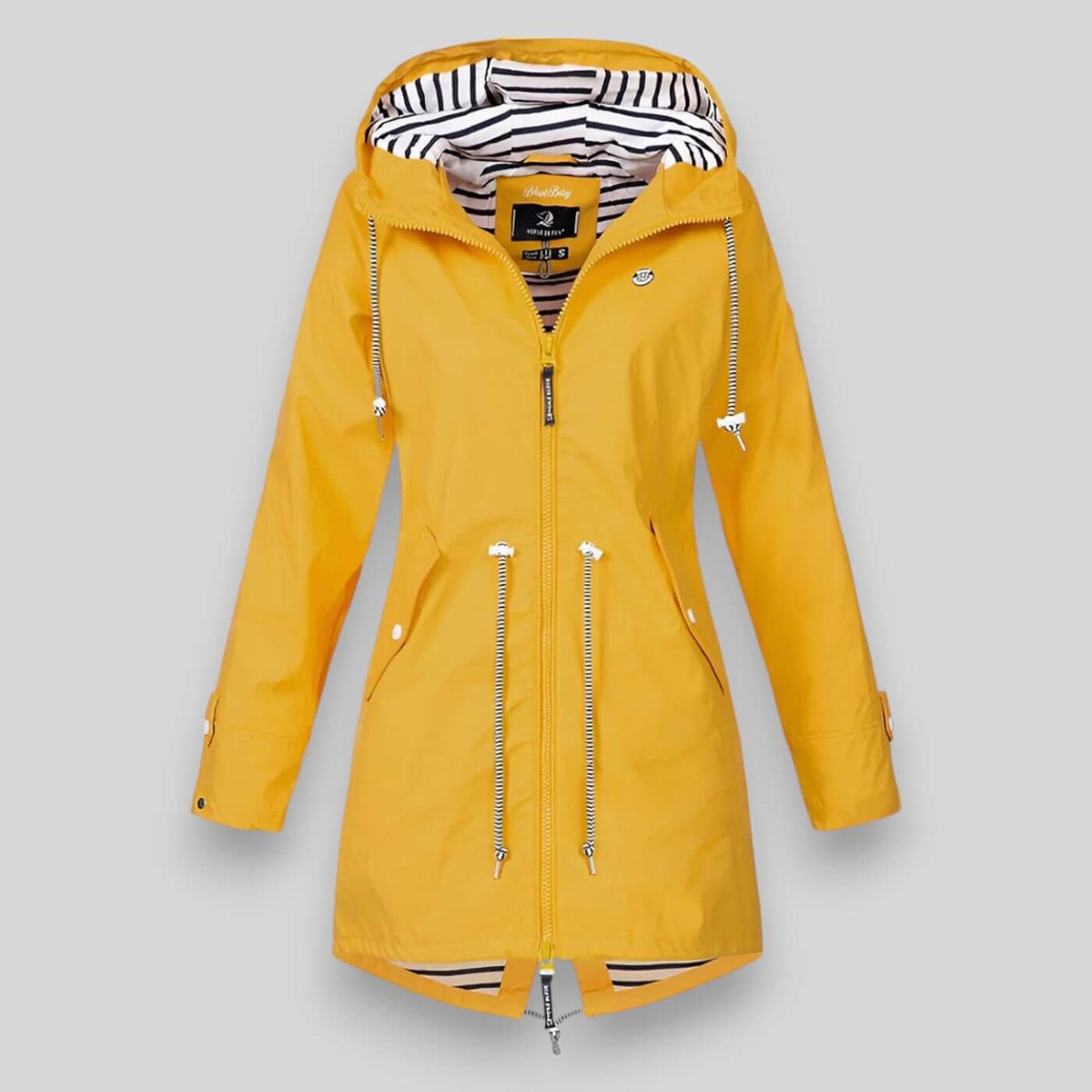Women's Zip-Front Hooded Straight Cut Parka
