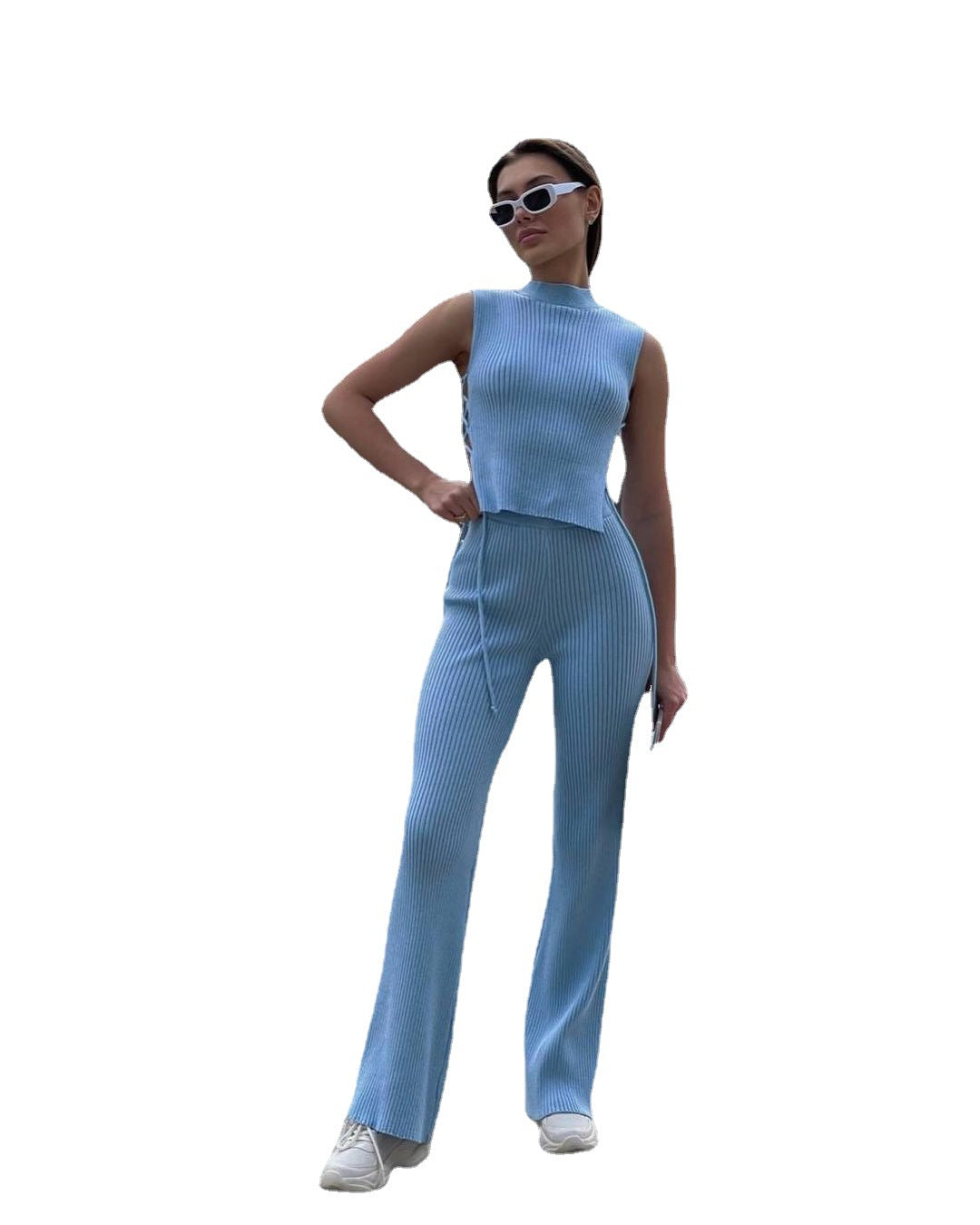 Women's Matching Vest and Pants Work Dinner Set