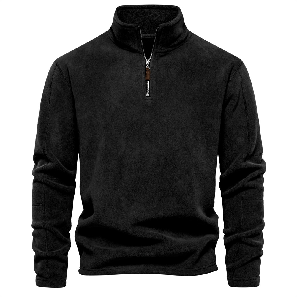 Men's Warm Casual Fleece Quarter Zip Pullover
