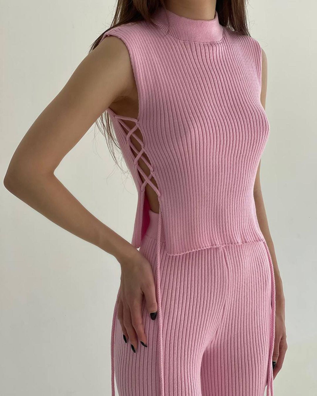 Women's Matching Vest and Pants Work Dinner Set