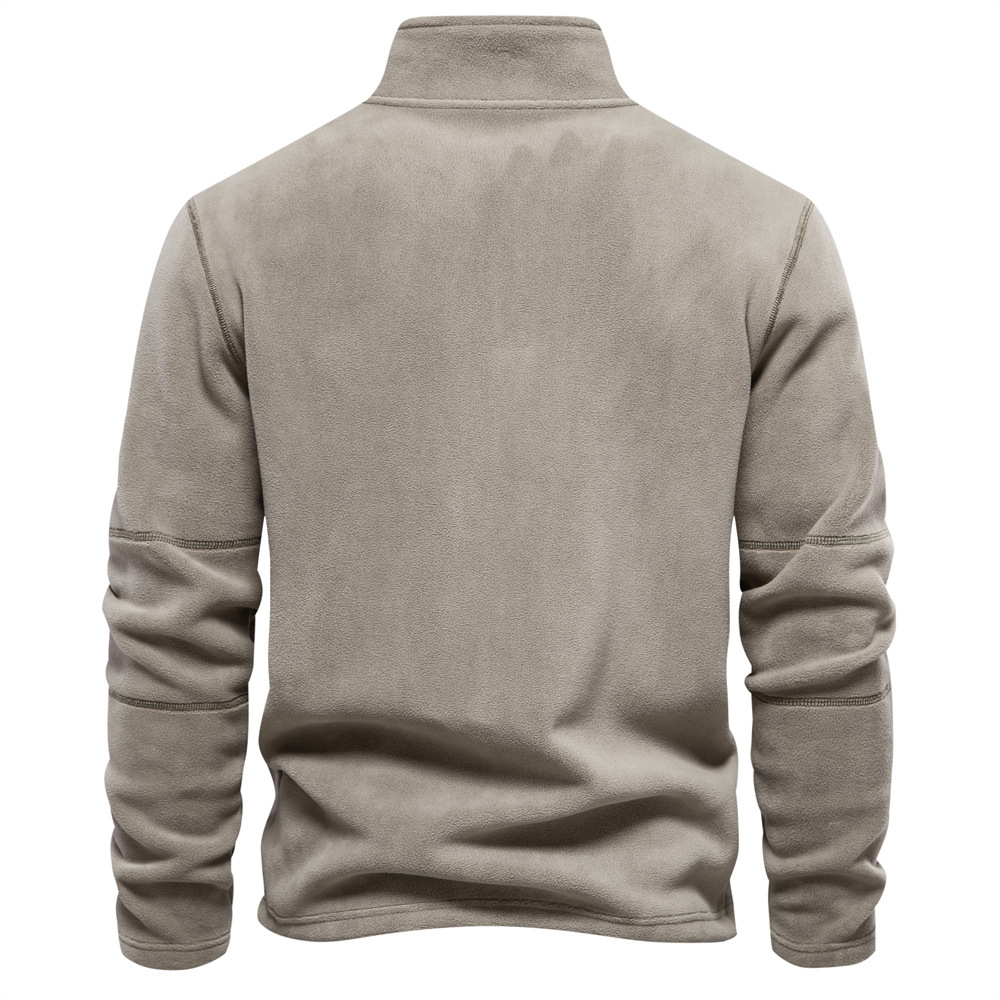 Men's Warm Casual Fleece Quarter Zip Pullover
