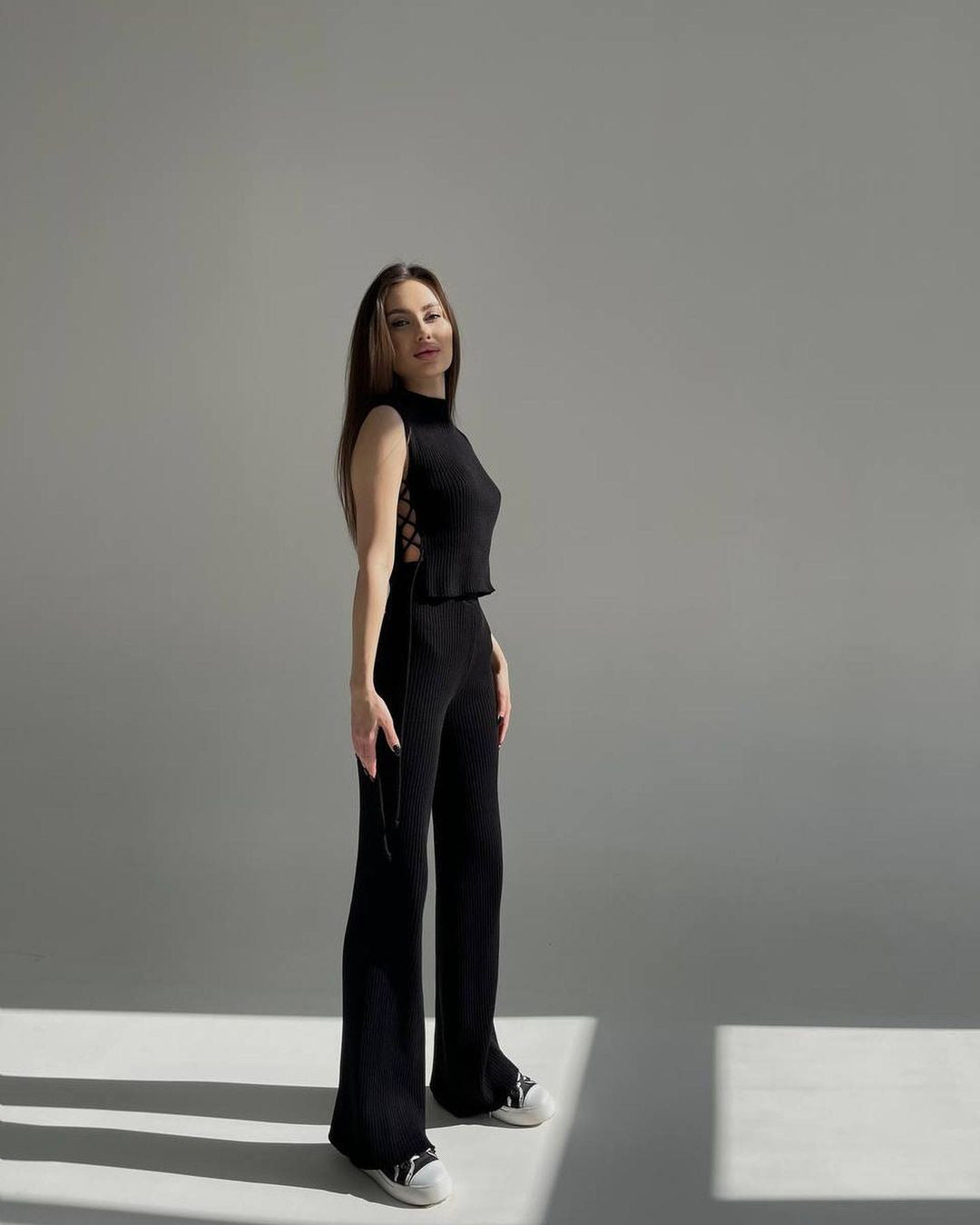 Women's Matching Vest and Pants Work Dinner Set