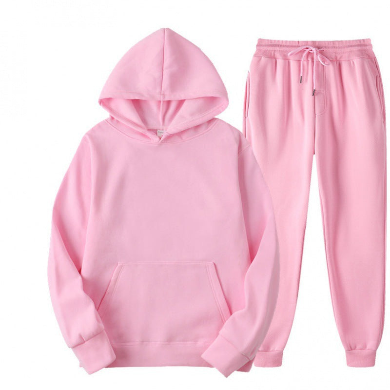 Men's Relaxed Hooded Pullover Tapered Jogger Set