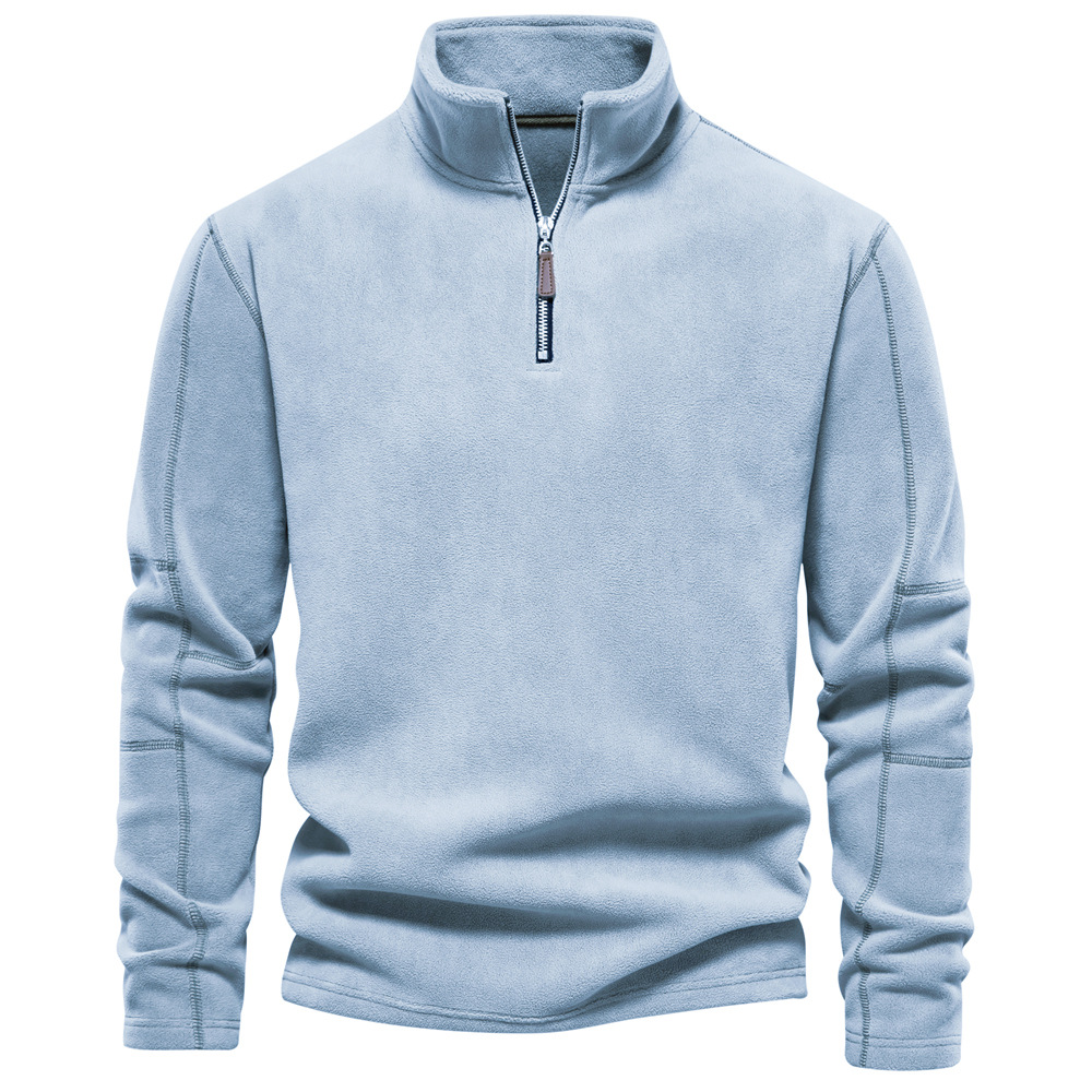 Men's Warm Casual Fleece Quarter Zip Pullover