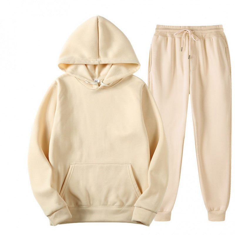 Men's Relaxed Hooded Pullover Tapered Jogger Set