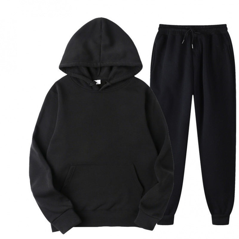 Men's Relaxed Hooded Pullover Tapered Jogger Set
