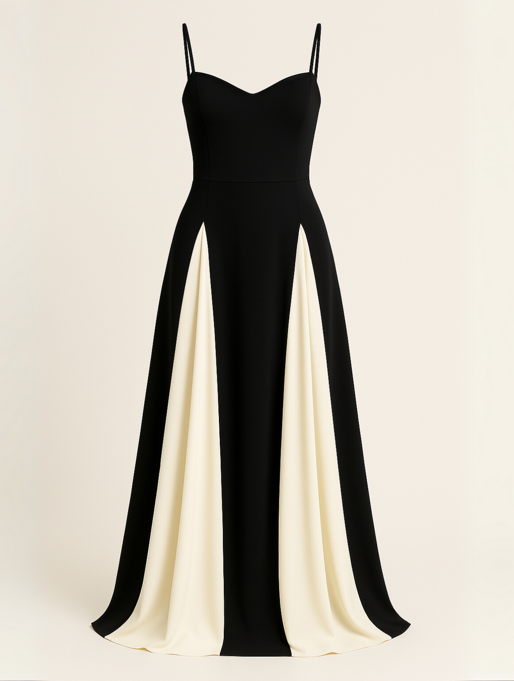Women's Sweetheart Neckline Spaghetti Strap A-Line Maxi Gown