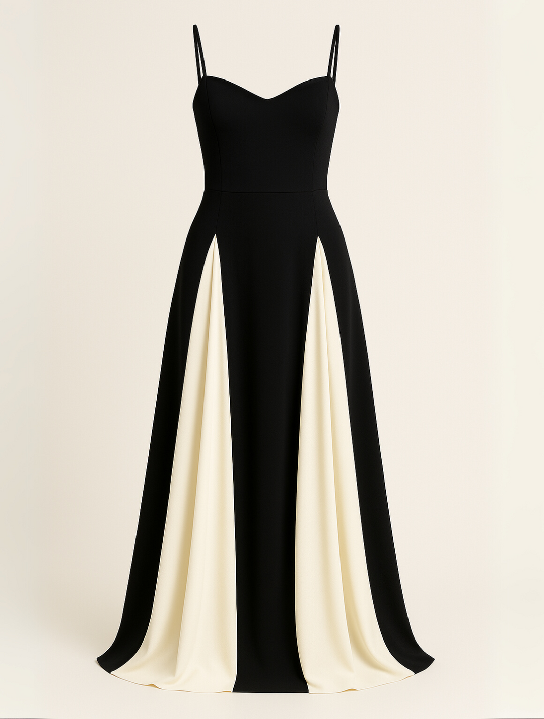 Women's Sweetheart Neckline Spaghetti Strap A-Line Maxi Gown