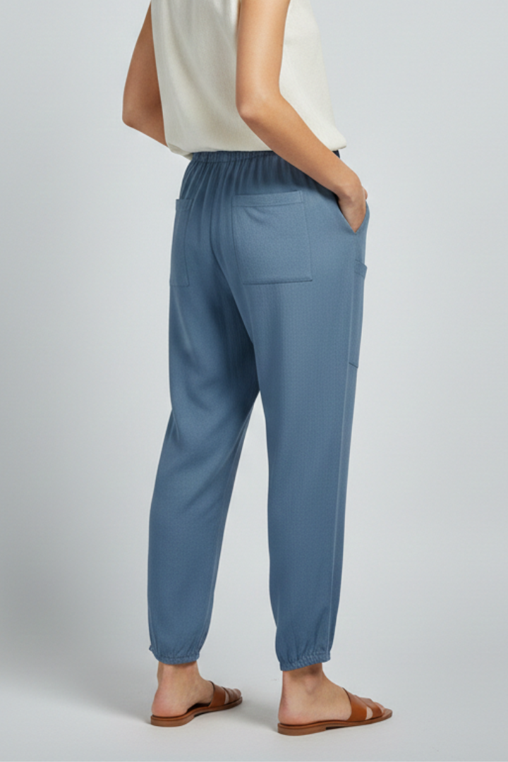 Women's Relaxed Adjustable Drawstring Straight-Leg Summer Pants