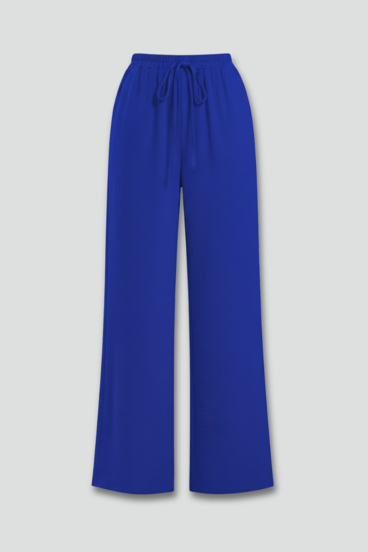 Women's Wide-Leg Drawstring Waist Flowing Summer Palazzo Pants