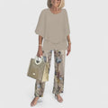 Women's Printed Summer Coordinated Top Pants Two Piece Set
