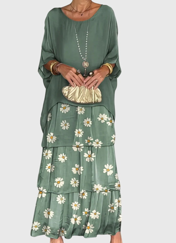 Women's Tiered Layers Bohemian Summer Maxi Dress
