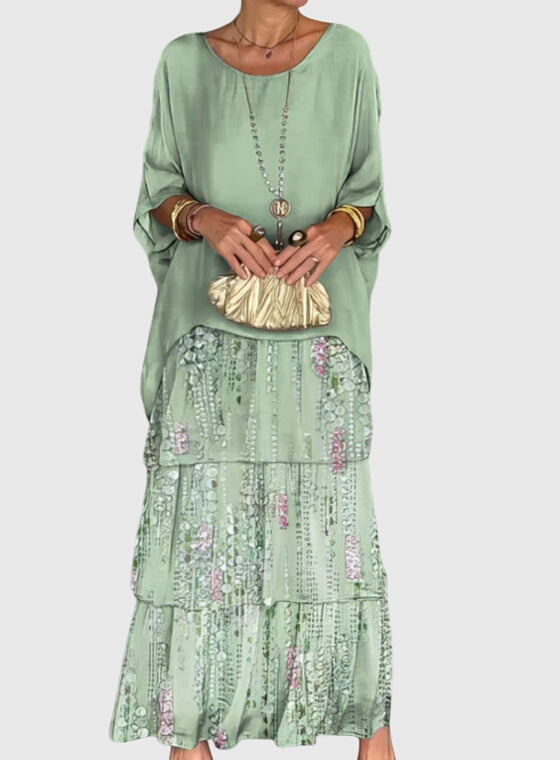 Women's Tiered Layers Bohemian Summer Maxi Dress