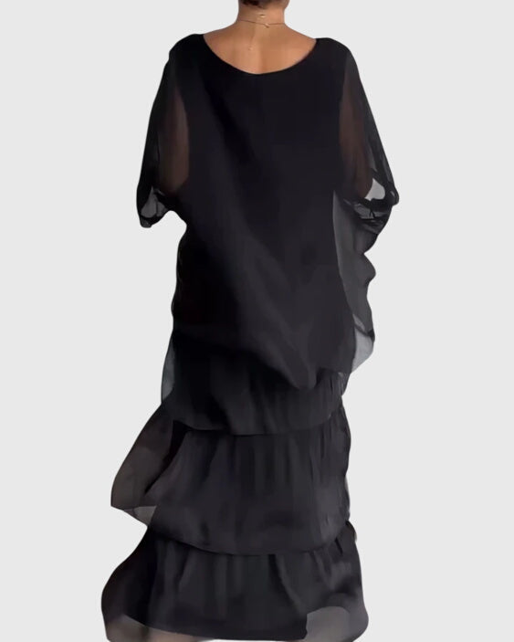 Women's Tiered Layers Bohemian Summer Maxi Dress
