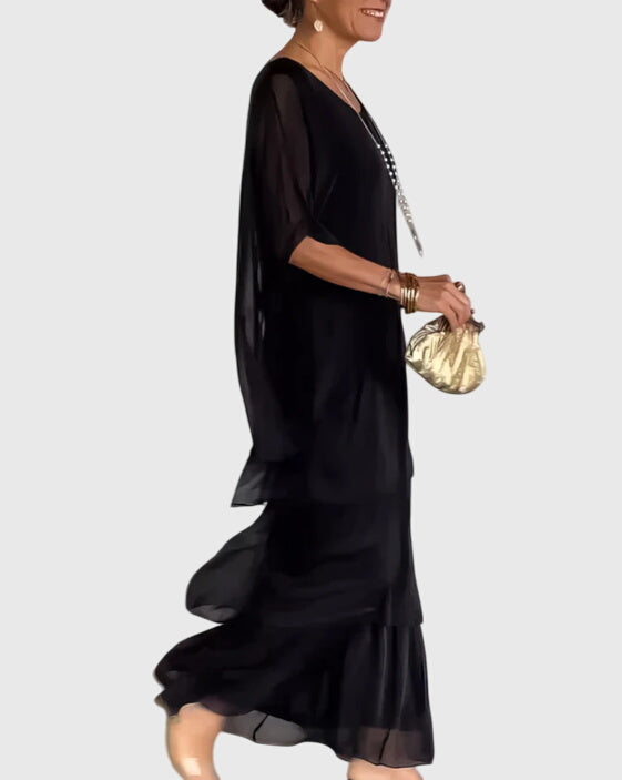 Women's Tiered Layers Bohemian Summer Maxi Dress