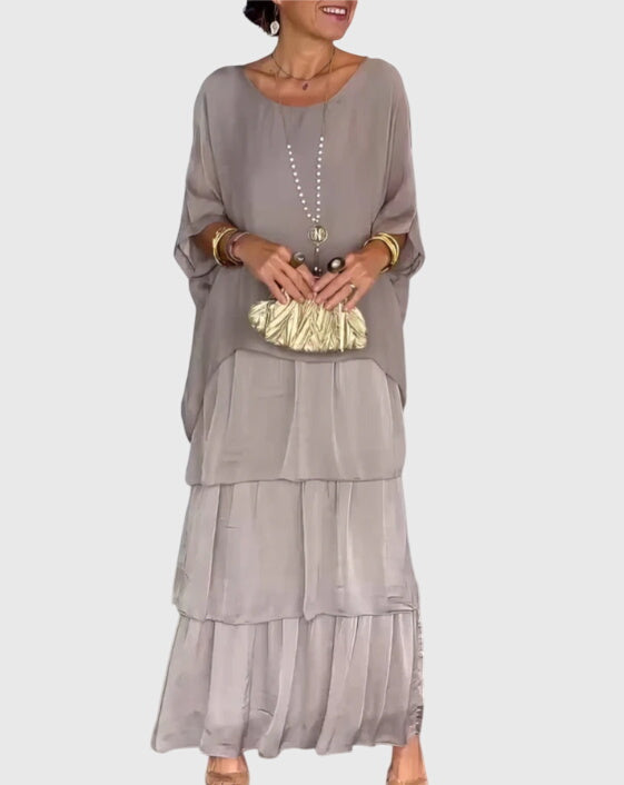 Women's Tiered Layers Bohemian Summer Maxi Dress