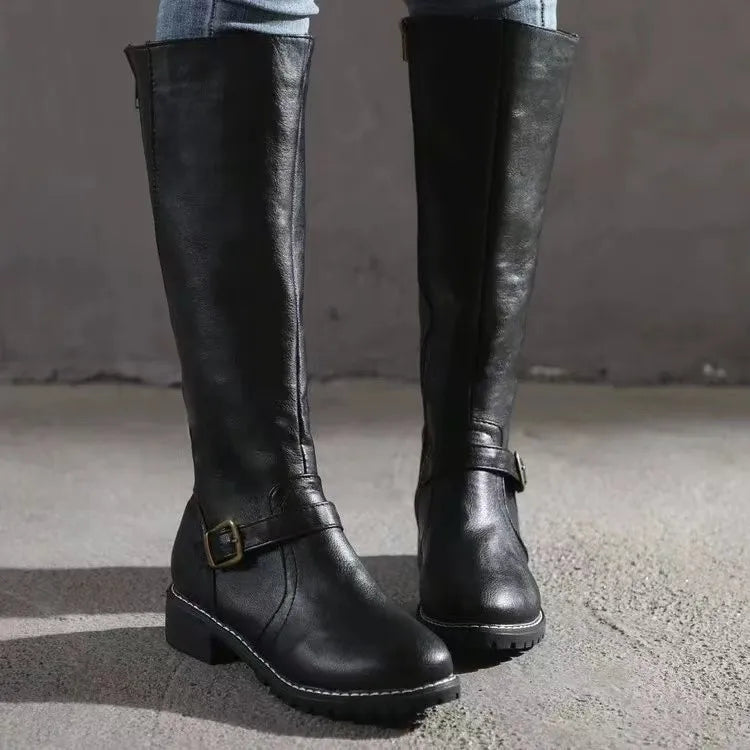 Women's Orthopedic Support Tall Leather Boots