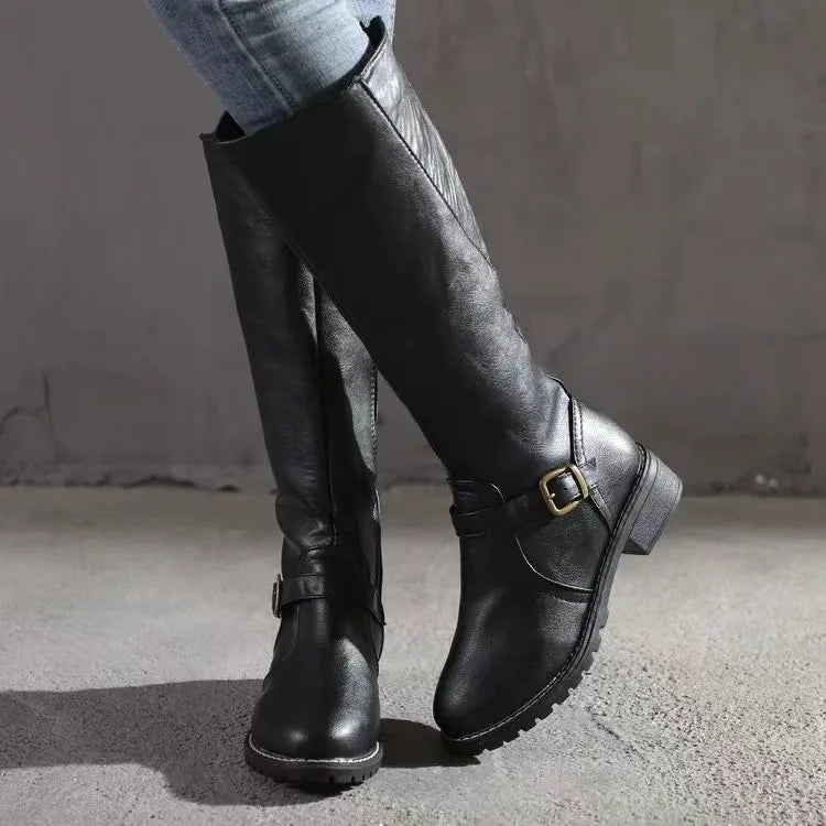 Women's Orthopedic Support Tall Leather Boots