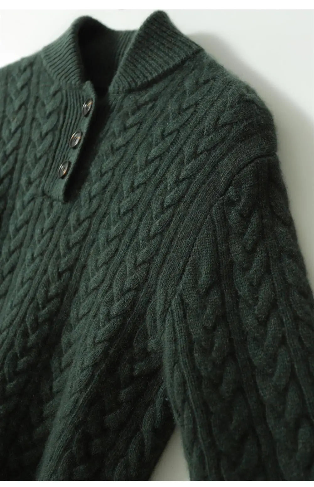 Women's Diamond Cable Knit Front-Button Layering Cardigan
