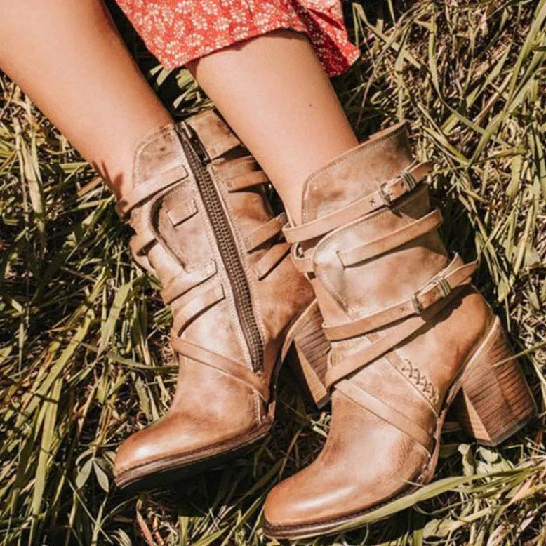 Women's Soft Lined Suede-Look Retro Cold Weather Boots