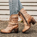 Women's Soft Lined Suede-Look Retro Cold Weather Boots
