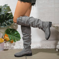 Women's Buckled Slouch Tall Boots with Steady Sole
