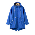Women's Zip-Front Hooded Drawstring Parka Coat