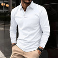 Men's Slim Fit Soft Long Sleeve Polo Top