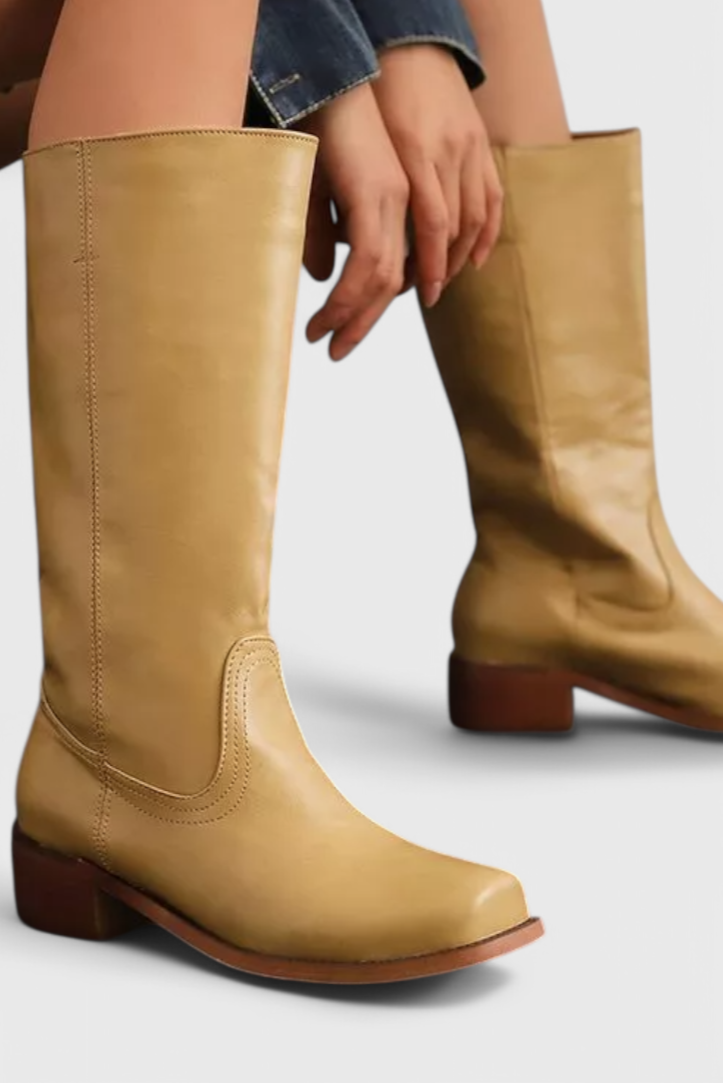 Women's Elevated Heel Tall Knee-High Boots