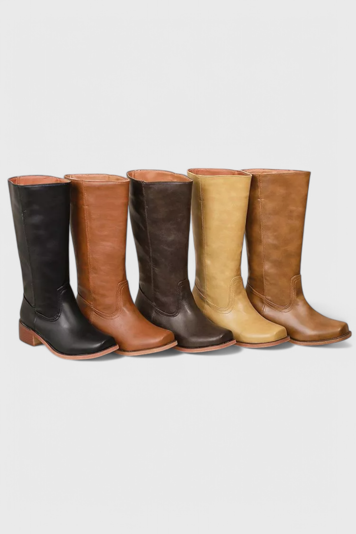 Women's Elevated Heel Tall Knee-High Boots