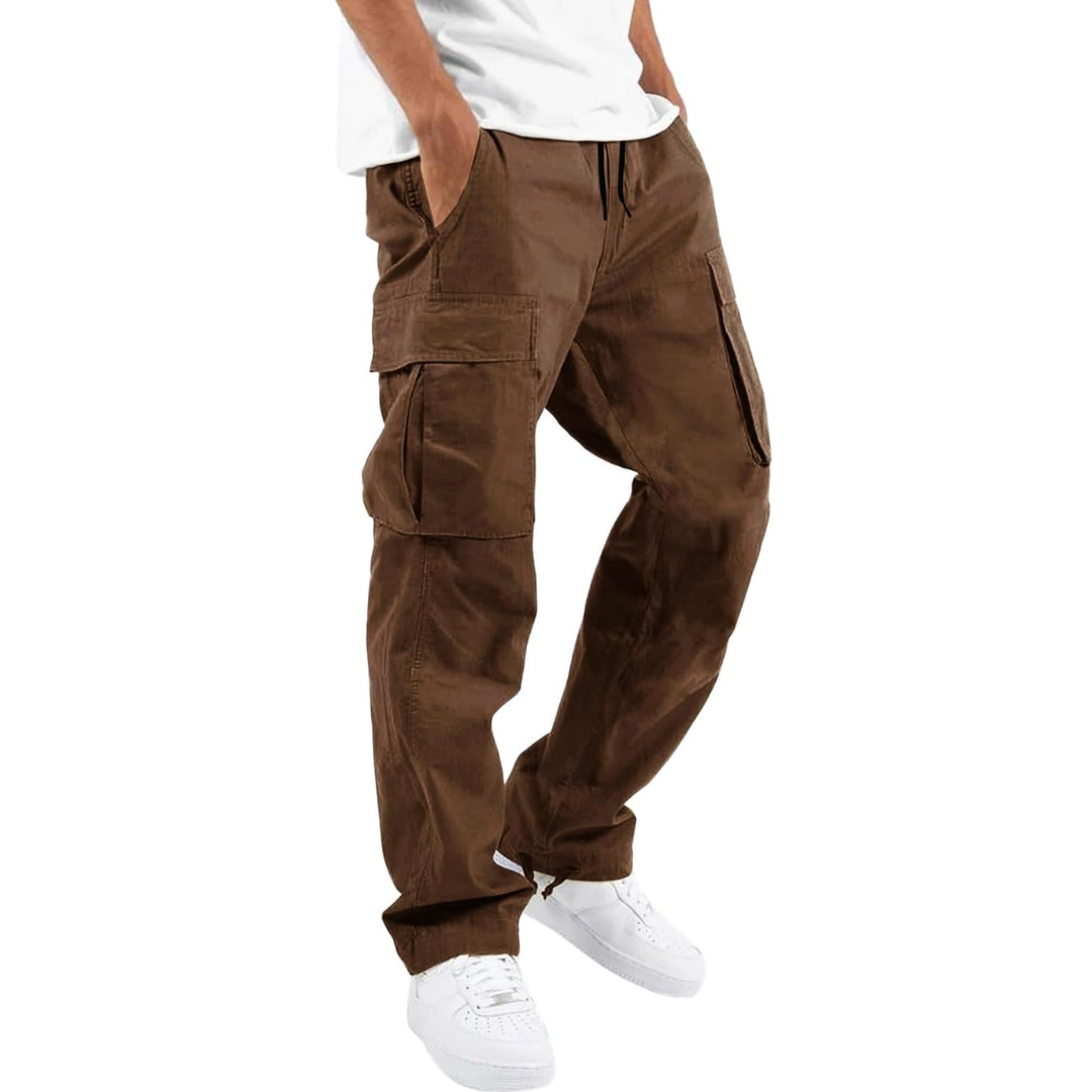 Men's Multi-Pocket Loose-Fit Cargo Pants for Weekends