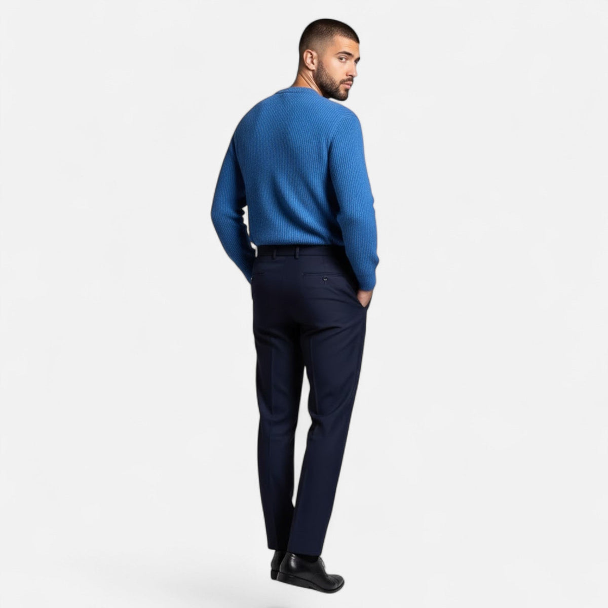 Men's Thick Heavyweight Loose Silhouette Knit Pullover