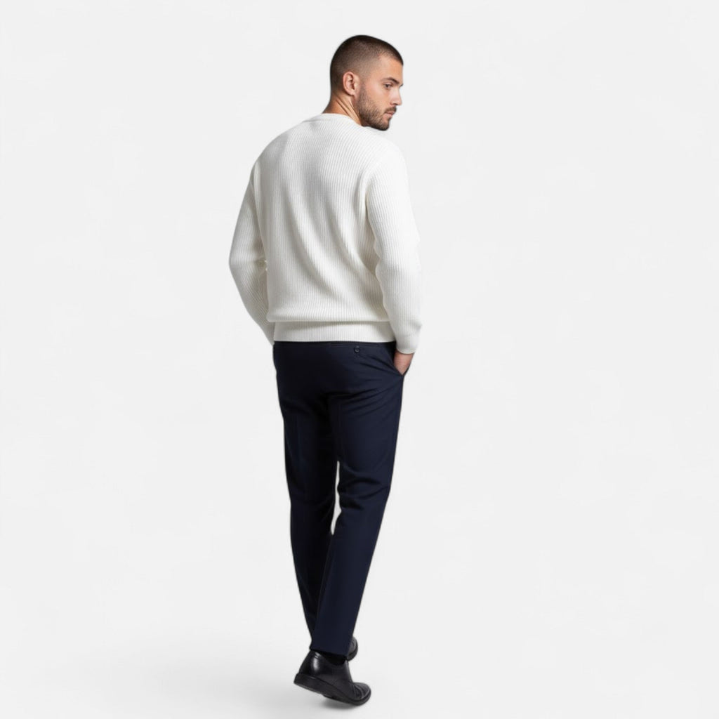 Men's Thick Heavyweight Loose Silhouette Knit Pullover